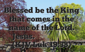 Blessed is the one who comes in the name of the Lord